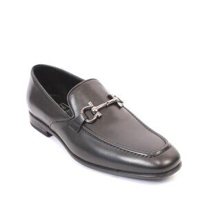 ROBERTO SERPENTINI 27440a Black Leather Classic Dress Shoes
